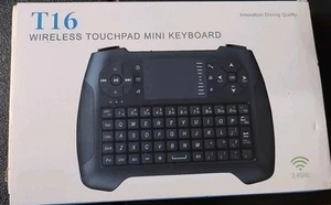 T16 Wireless Touchpad Mini Keyboard - 2.4 GHz With User Manual And USB Connector - Picture 1 of 2