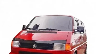 NEWLOOK FOR T4 Transporter(Short Nose)GLOSS BLACK BONNET WIND STONE DEFLECTOR PROTECTOR