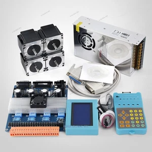 4 Axis TB6600 Controller 0-10A HB Nema23 Stepper Motor 24V PSU For CNC Kit - Picture 1 of 10