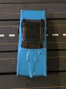 PONTIAC GTO HO SLOT CAR BLUE CONVERTIBLE AURORA TJET - Picture 1 of 5