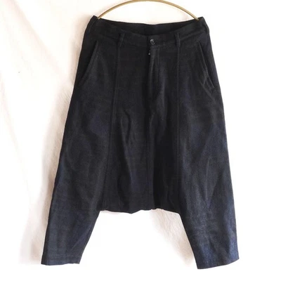 CALÇA SAROUEL DE LÃ COMME DES GARCONS USADA EM EXCELENTE ESTADO, UNISSEX, XADREZ H - Imagem 1 de 4