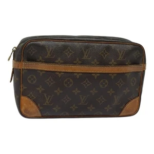 LOUIS VUITTON Monogram Compiegne 28 Clutch Bag M51845 LV Auth 84854 - Picture 1 of 21