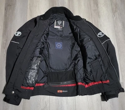 ARLEN NESS AUTHENTIC BIKEWEAR MOTORCYCLE JACKET BLACK 3M SCOTCHLITE SIZE S  - Image 1 of 4