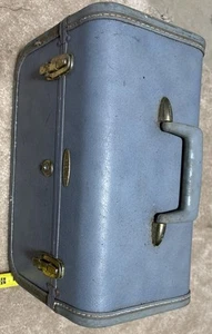 Vintage Taperlite Carry On Cosmetic Mirrored Train Luggage Case No Key, OLD! - Picture 1 of 12