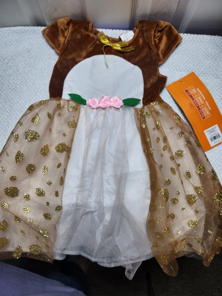 Disfraz de Halloween para niñas Hyde and Eek vestido cervatillo 4-5T falta tocado B Foto 1 de 4