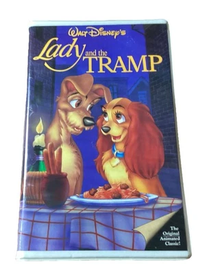 Lady & The Tramp VHS Clamshell Walt Disney Classic UNTESTED MARKED SEE PICTURES - Image 1 of 4