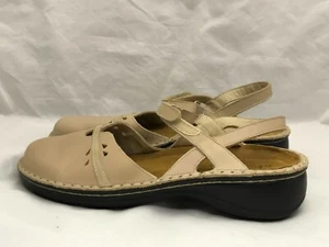 Naot Ivory Cream Leather Shoes Women's Size US 11 EUR 42 Mary Jane Strap Closure - Picture 1 of 8