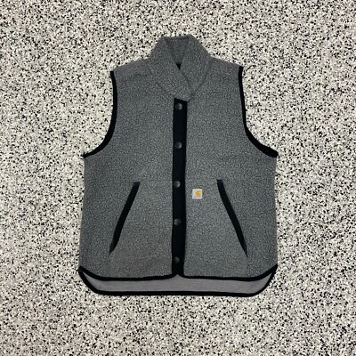 Carhartt Women’s Vest Gray Fleece Vest Medium - Image 1 of 4