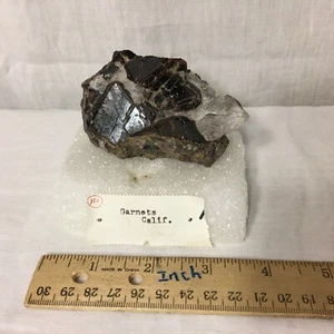 Granate Kristall Cluster Mineral Präparat Display aus Kalifornien USA - Bild 1 von 8