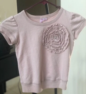 miken пыльная роза футболка с боковой цветок для девочек размер 6 - Изображение 1 из 3