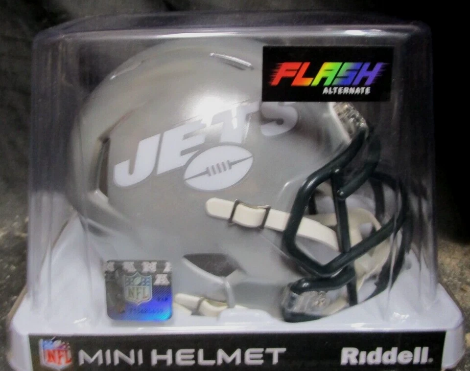 MINI CASCO ALTERNATIVO FLASH NEW YORK JETS NUEVO EN CAJA Foto 1 de 1