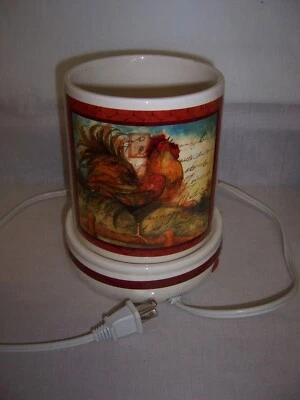 CALENTADOR DE VELAS ELÉCTRICO GALLO CUBIERTA DE VELA DE CERÁMICA ÚNICA Foto 1 de 4