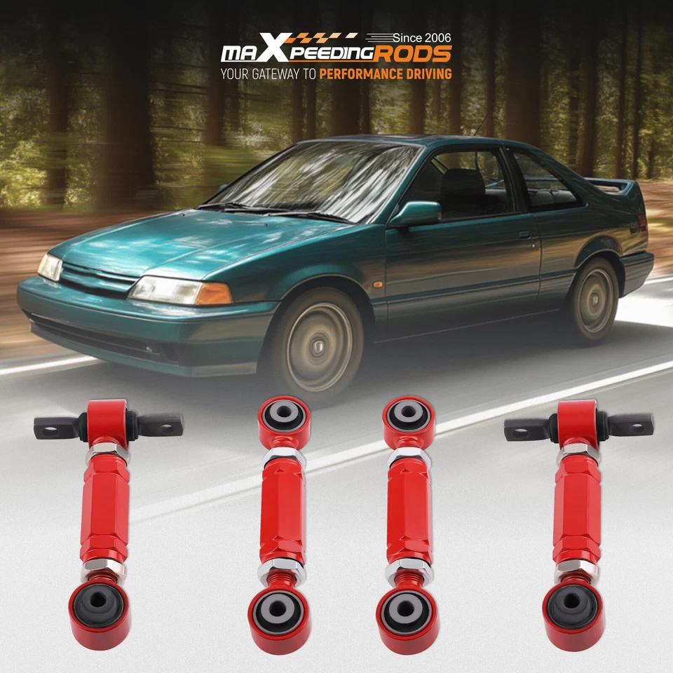 Kit de cambagem traseira e kit de braço do pé para Honda Civic 88-00 CRX Del Sol Integra 90-01 - Imagem 1 de 4