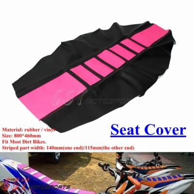 Cubierta de asiento de goma para moto de cross para KTM Honda CRF Yamaha WR YZ TTR 110 125 250 450 Foto 1 de 4