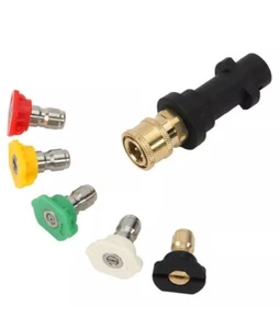 Quick Connect Release Pressure Washer Gun Adapter For Karcher K2-K7 To 1/4" New - Picture 1 of 1