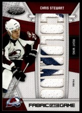 2010-11 PANINI CERTIFIED FABRIC OF THE GAME PATCH Chris Stewart /10 #CS