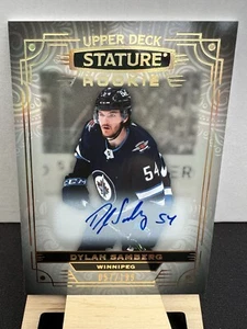 2022-23 Upper Deck Stature #159 Dylan Samberg RC Auto /199 Winnipeg Jets Rookie - Picture 1 of 2