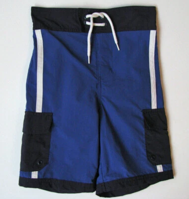 Bañador Gymboree Azul Lateral Rayas Carga Tabla de Natación Pantalones Cortos Niños Talla 6  Foto 1 de 3