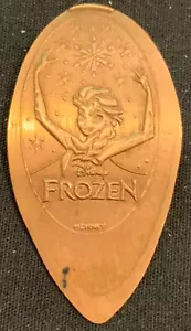 ¡RETIRADO! ¡COBRE! FROZEN’S ELSA & SNOWFLAKES - WALT DISNEY WORLD WDW PENNY - Imagen 1 de 2