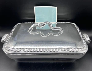 Cazuela para servir Mariposa Brillante 1996 16" de aluminio pesado con tapa México - Imagen 1 de 10