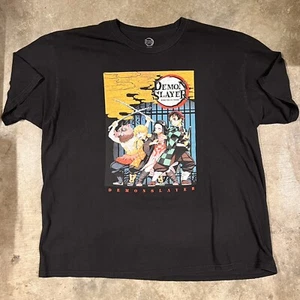 Demon Slayer T Shirt Sz XXXL 3XL Black Graphic Short Sleeve Logo Anime Japanese - Picture 1 of 5