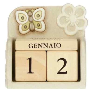THUN Calendario perpetuo da tavolo in ceramica Prestige - Foto 1 di 2
