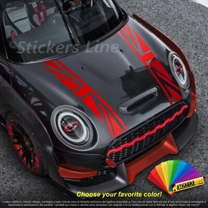 Adhesive Strips For Mini Cooper Hood English Flag Union JACK - Picture 1 of 6