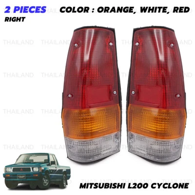Fits Mitsubishi Dodge Ram L200 Cyclone 1978 '85 Pair Tail Light TailLight Lamp - Image 1 of 4