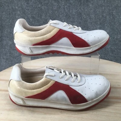 Zapatos Lands End para mujer 7 informales de caña baja 82559 cuero blanco con cordones Foto 1 de 4