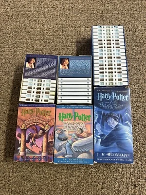 Harry Potter Books Lot of 3 Audio Books Set on Cassette JK Rowling Jim Dale - Image 1 of 2