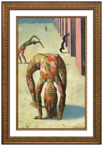 Jean Pierre Alaux Original Öl auf Leinwand signiert Gemälde gerahmt Surrealismus Kunst - Bild 1 von 4