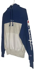 Vintage Champion Hoodie Script Colorblock Herren Gr. Small - Bild 1 von 13