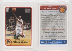 2003-04 Bazooka Mini Jason Richardson (White Jersey) #23.1