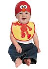 NEW Infant Elmo Hat Cap and Bib Set