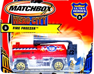 Matchbox HERO-CITY SuperFast no: 3 FIRE FREEZER FIRE ENGINE Truck MOC - Picture 1 of 6