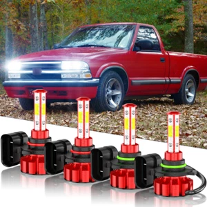 Combo de faro LED DRL alto bajo para Chevy s10 1998-2004 4x blanco - Imagen 1 de 13