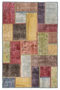 Patchwork Handgeknüpfter Perserteppich 152x102 cm-Orient,Carpet,Rug,Vintage - Imagen 1 de 8