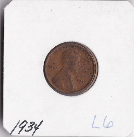 1934 Lincoln Cent L6 Cover