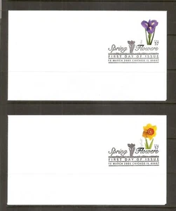 US SC # 3900-3903 Spring Flowers FDC. Ready For Cachet. - Picture 1 of 2