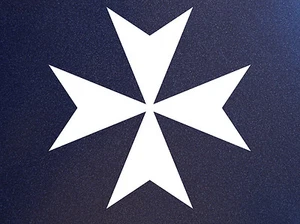 MALTESE CROSS Knights of Malta Vinyl Car Window Bumper Sticker  - Photo 1 sur 1