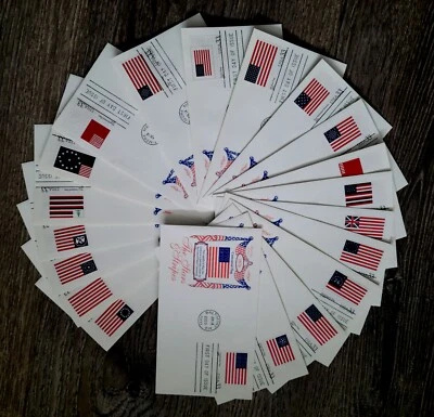 USA, SCOTT #3403, FULL SET OF 20 ARTMASTER FDC COVERS STARS & STRIPES FLAGS 2000 - Image 1 of 4