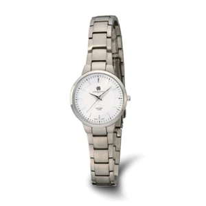 Ladies Charles Hubert Titanium Silver-Tone Dial Ultra Slim Watch - Picture 1 of 5