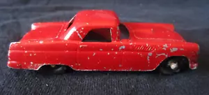 Vintage Tootsietoy 1955 Ford Thunderbird Coupe RED 3" Original Paint Classic! - Picture 1 of 8