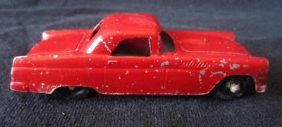 Ford Thunderbird 1955 vintage Tootsietoy cupé rojo 3" pintura original ¡clásico! Foto 1 de 4