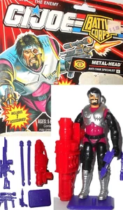 **** 100% w FULL CARD** METAL HEAD 1993 v2 GI joe Complete vintage iron grenadie - Picture 1 of 8