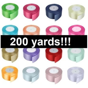 Satin Ribbon 1.5" (40mm) 1, 1/2 inches 200 yards long rolls all colors - Picture 1 of 72