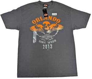 Harley-Davidson T-Shirt schwarz Large Herren Skull Wings 2013 - Bild 1 von 7