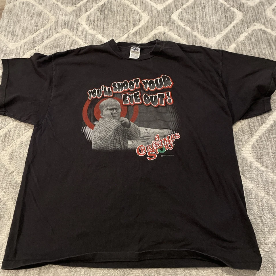 Camiseta de película A Christmas Story Youll Shoot Your Eye Out película 2XL Foto 1 de 4