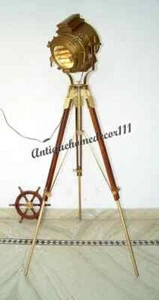 Spotlight Royal Nautical Theatre Industrial Large Light With Floor Tripod - Picture 1 of 5
