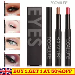 FOCALLURE Stick Stick Ombretto Luccicante Duraturo Impermeabile Trucco Cosmetici Bellezza - Foto 1 di 24